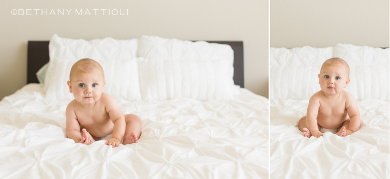 6 Month Baby Boy | Bethany Mattioli Photography