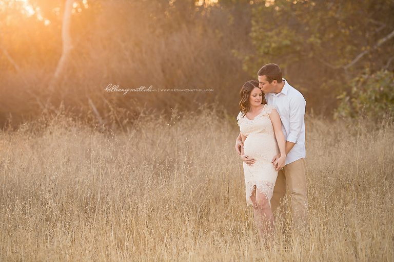 Couple's Sunset Maternity Session | Bethany Mattioli Photography - South Bay Area Maternity Photographer