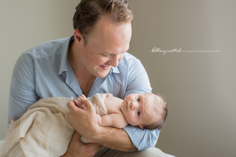 Safe in Daddy's Arms | Bethany Mattioli Photography - San Francisco Bay Area Baby Photographer