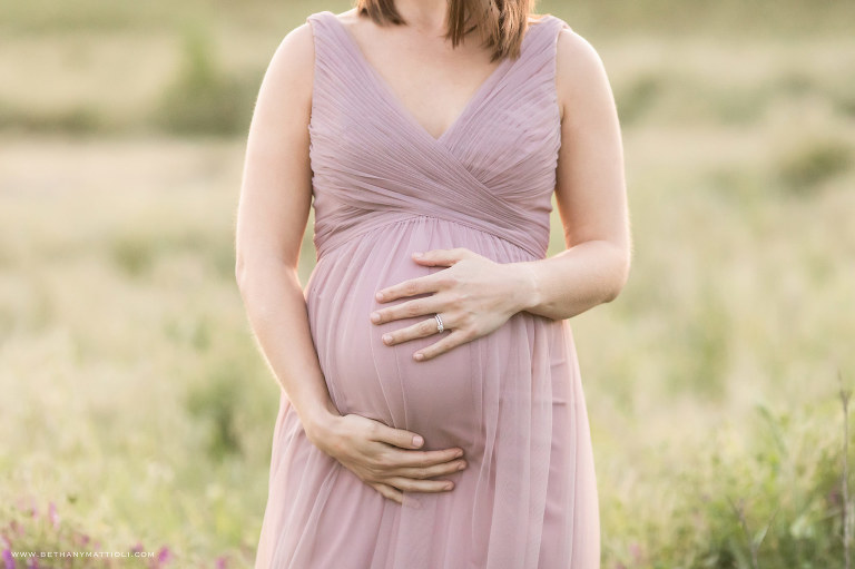 Golden Hour Maternity Portrait | Maternity Photography in San Jose | Bethany Mattioli Photography