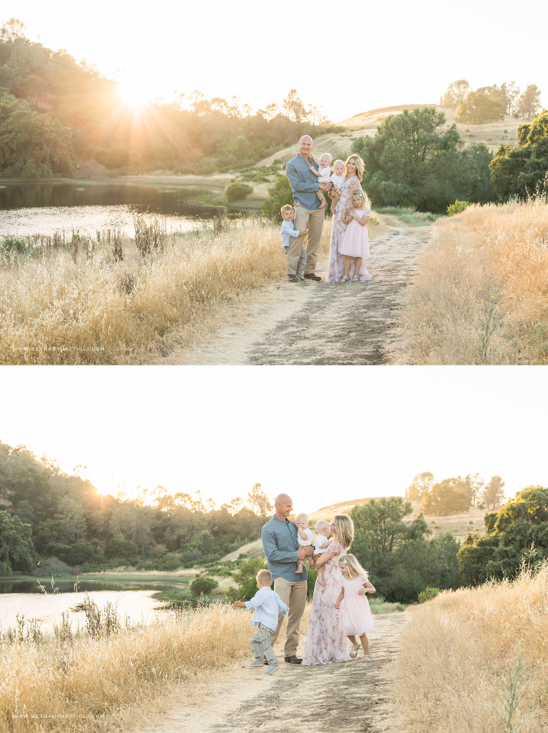 Sunset Lifestyle Family Photo Session | Morgan Hill Family Photographer | Bethany Mattioli Photography