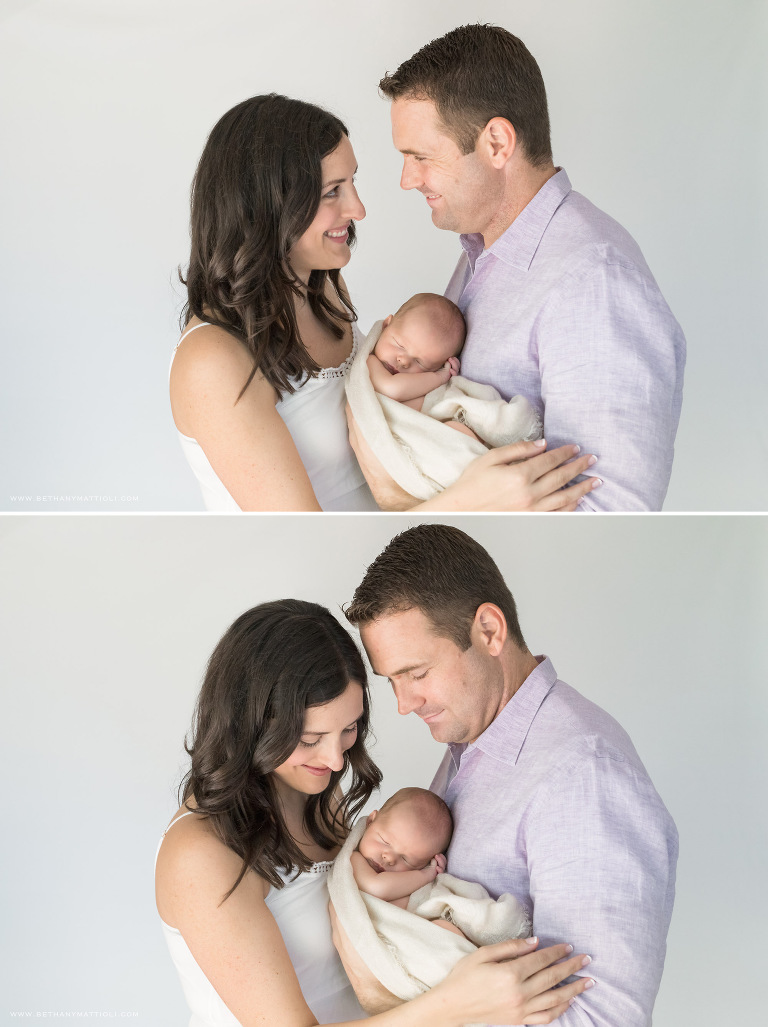 Parents Holding Newborn | Natural Newborn Photography in the Bay Area | Bethany Mattioli Photography