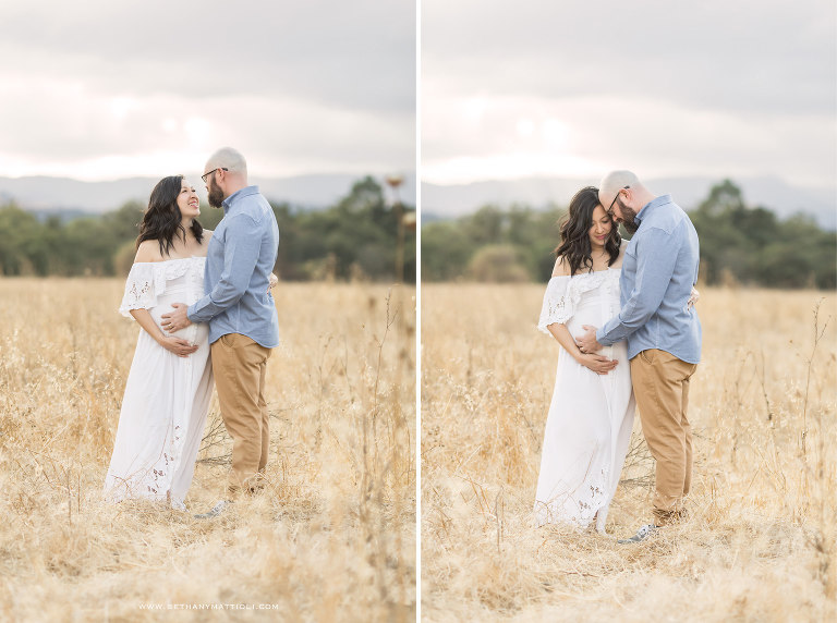Outdoor Couples Maternity Photo Session Bay Area | Bay Area Maternity Photographer | Bethany Mattioli Photography 