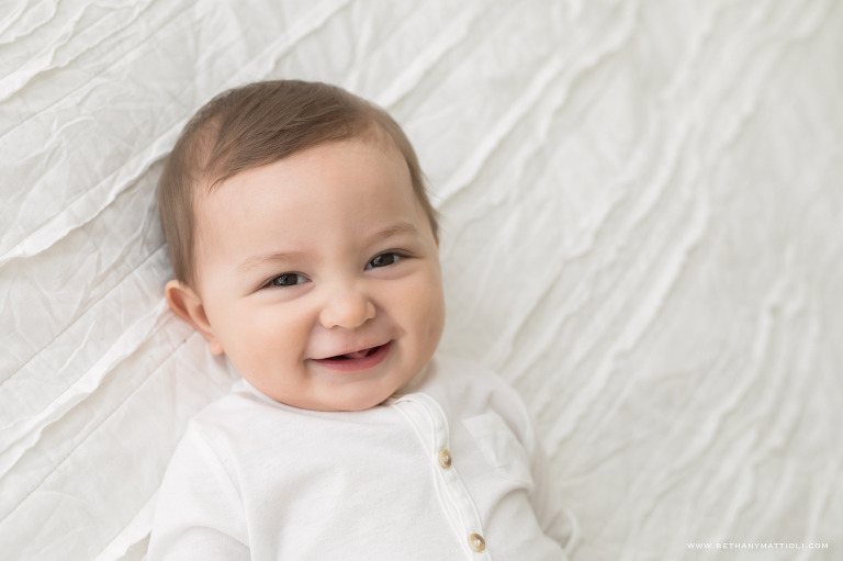 Eight Month Old Smiling Baby Boy | Bay Area Baby Photography | Bethany Mattioli Photography