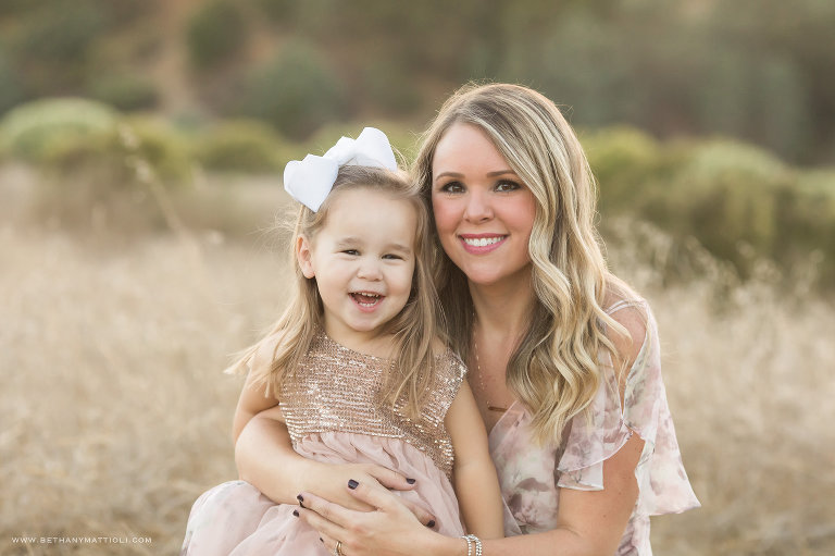 Mother and Toddler Daughter | Bay Area Fall Family Photos | Willow Glen Family Photographer | Bethany Mattioli Photography