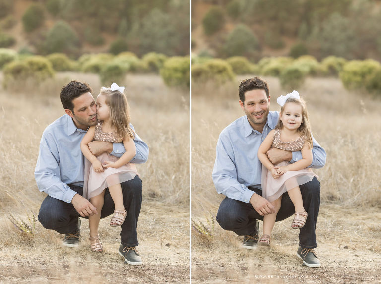Father and Daughter | Bay Area Fall Family Photos | Willow Glen Family Photographer | Bethany Mattioli Photography