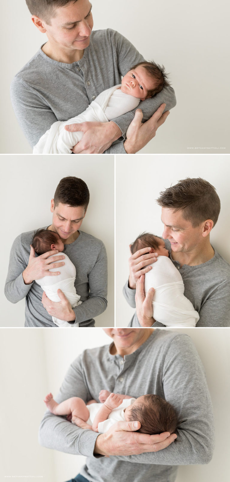 Father and Newborn Photos | Bay Area Newborn Photographer | Bethany Mattioli Photography 